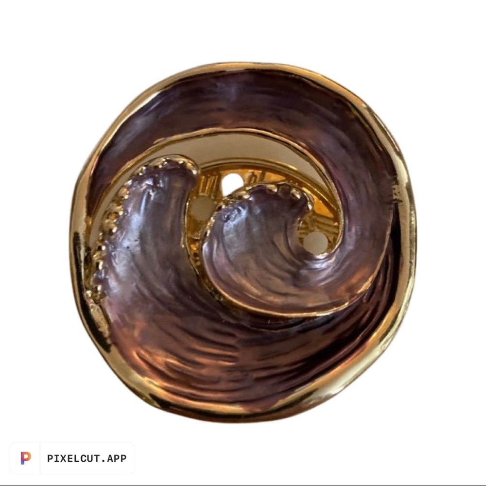 Magnetic fashion wave pin